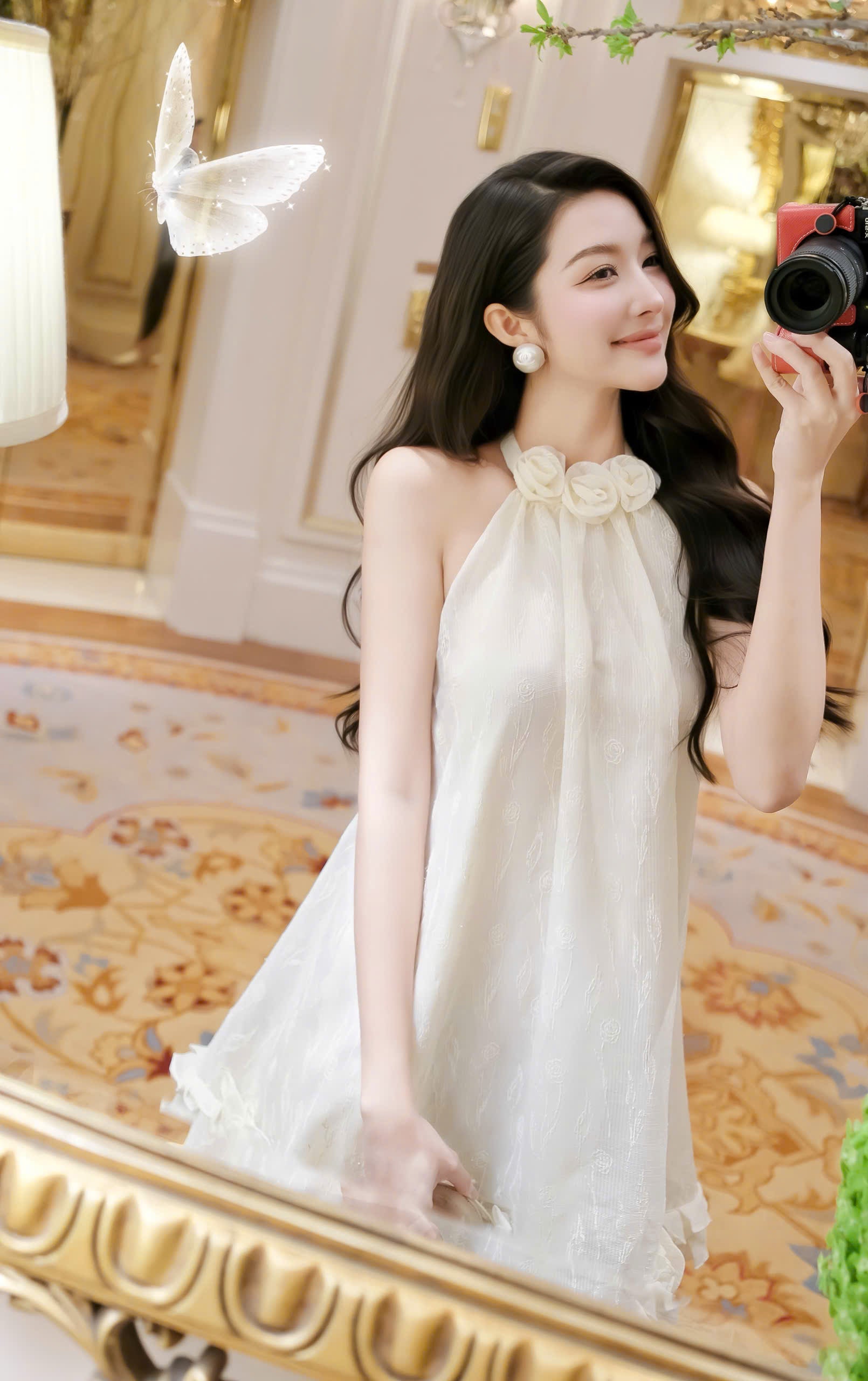 Sleeveless Straight-Fit Pinafore Dress