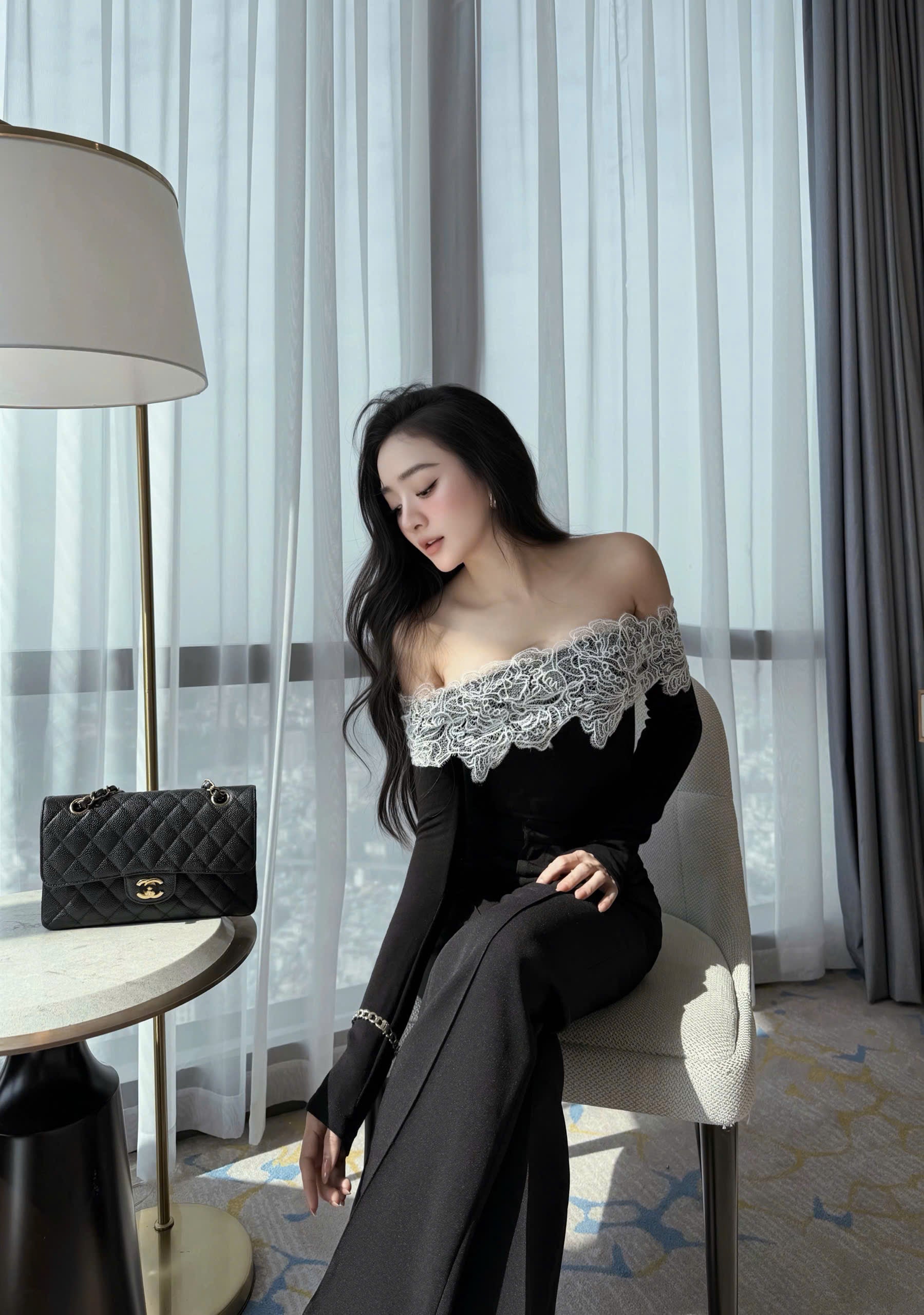 Flared Tailored Trousers