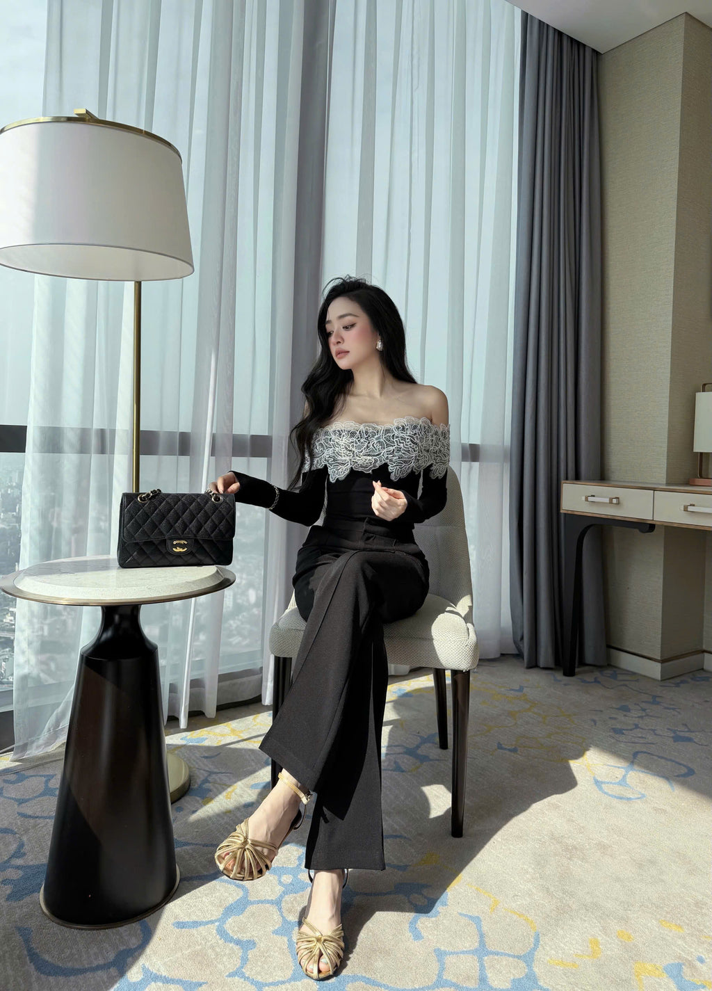 Flared Tailored Trousers