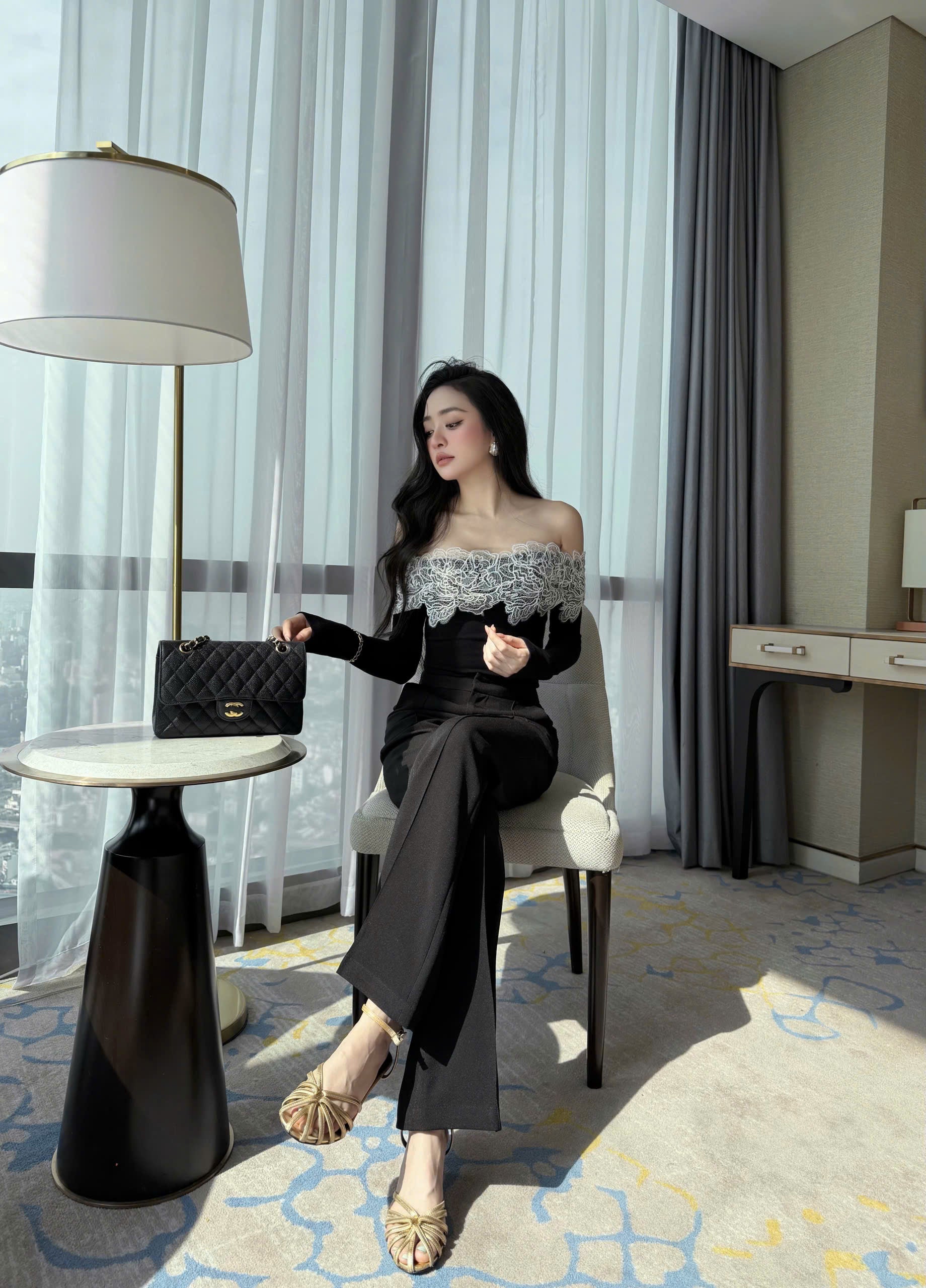 Flared Tailored Trousers