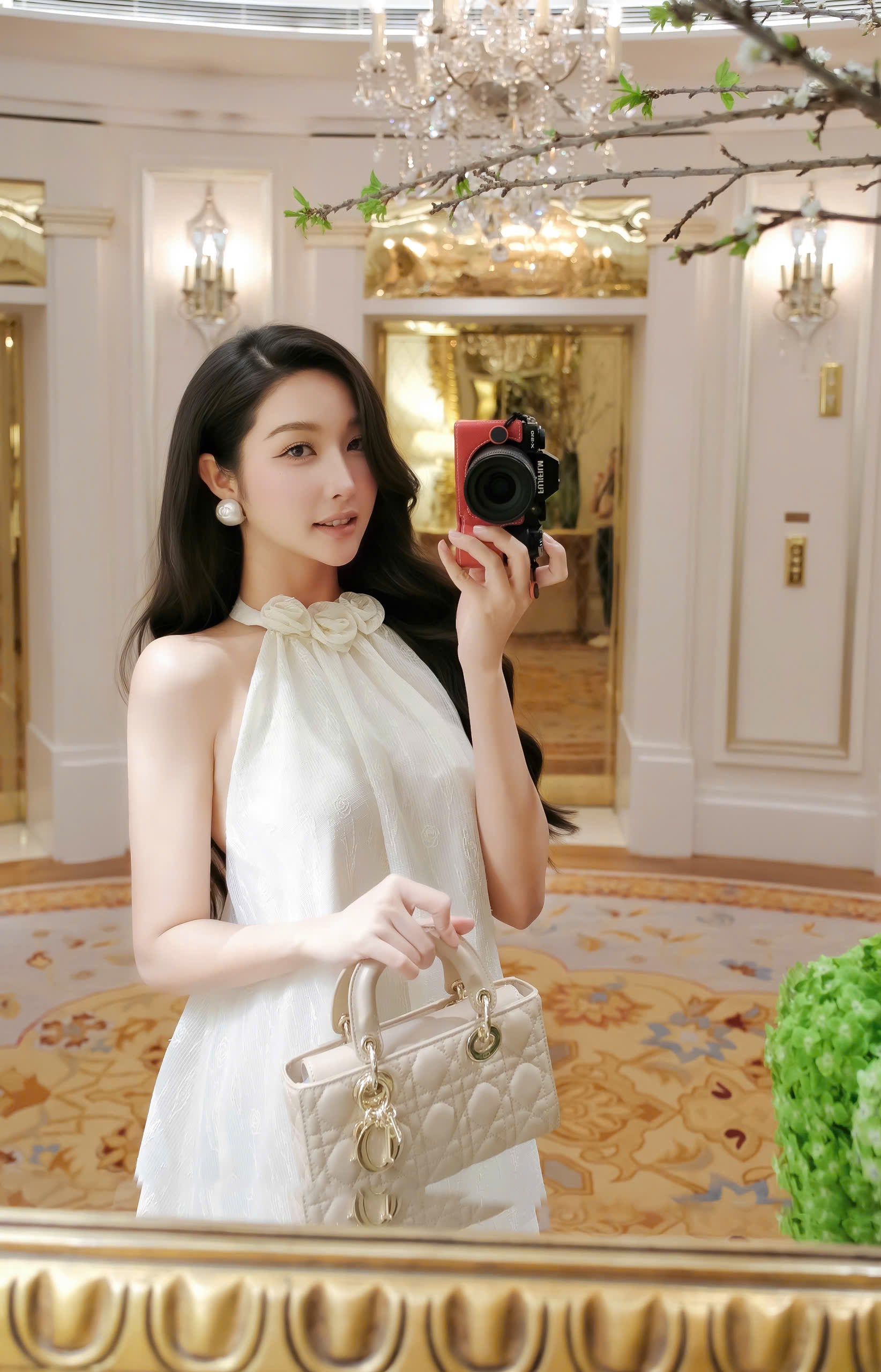 Sleeveless Straight-Fit Pinafore Dress